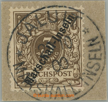 255191 - 1899 Mi.1II, Krone 3 3Pf olive-brown, Berlin issue on small 
