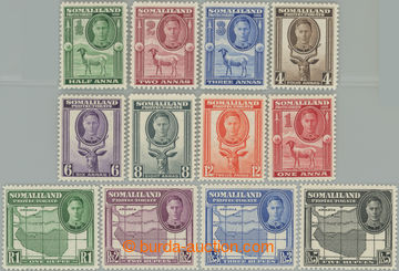 255229 - 1942 SG.105-116, Jiří VI. - Ovce a kudu ½a - 5R; kompletn