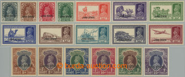 255236 - 1937-1938 SG.109-126, Indian George VI. - Portraits and vehi