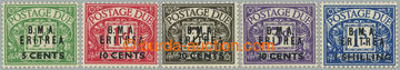 255239 - 1948 BRITISH OCCUPATION / SG.ED1-ED5, Postage due stamps 5c/