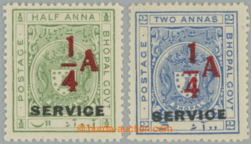 255243 - 1935-1936 SG.O318, O320, služební přetiskové Znak ¼a/½