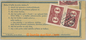 255275 - 1940 PŘEDBĚŽNÉ / výstřižek z balíkové průvodky s p