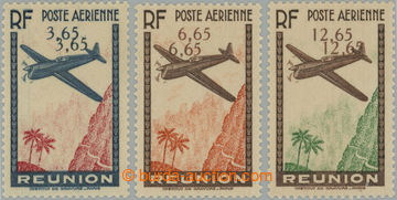 255296 - 1938 Yv.2c-5c, Caudron 710, DOUBLE FACE VALUES 3.65Fr, 6,65F