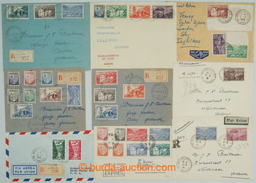 255312 - 1945-1955 SESTAVA / 9 vybraných dopisů s lepšími frankat