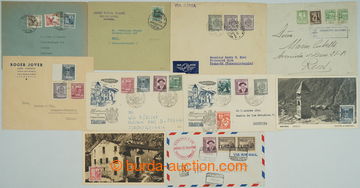255313 - 1929-1954 SESTAVA / 8 dopisů a 2 pohlednic, mj. Yv.3 na dop