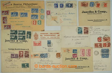 255316 - 1927-1940 [SBÍRKY]  sestava 23 vybraných dopisů se známk