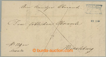 255337 - 1845 CZECH LANDS / letter with blue POHRLITZ / FRANCO; cat. 