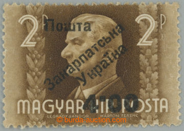 255397 - 1945 Majer U15, Užhorodský přetisk I. vydání, Horty 4.0