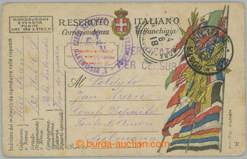 255404 - 1918 ITÁLIE / POSTA MILITARE 52, lístek italské PP zaslan