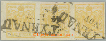 255454 - 1850 SLOVAKIA / Ferch.1IbMP ochre yellow, type Ib, machine m