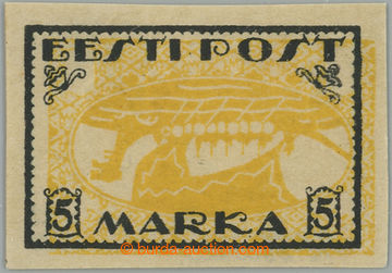255498 - 1919 Mi.13xKF, Drakkar 5M černá / žlutá, PŘEVRÁCENÝ S