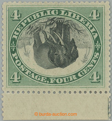 255499 - 1892 Sc.35a, Elephant 4C green / black, INVERTED MIDDLE; ver