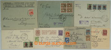 255547 - 1919-1924 7 entires addressed abroad, from that 3x as Regist