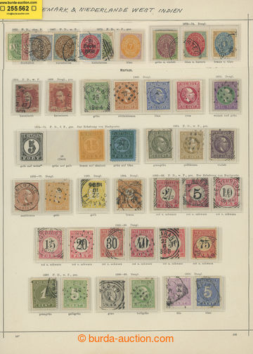 255562 - 1864-1890 DANISH WEST INDIA / small collection of mainly use