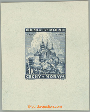 255578 - 1939 ZT  Pof.31, Praha 1K, otisk dohotovené rytiny v odliš