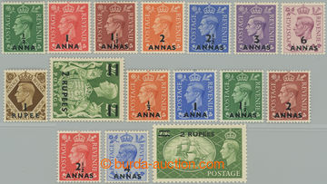 255616 - 1948-1955 SG.16-24, 35-41, George VI. ½A/½A - 2R/2Sh6P, tw