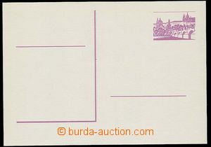 25564 - 1980 CDV192 without print black color, only violet, very fin