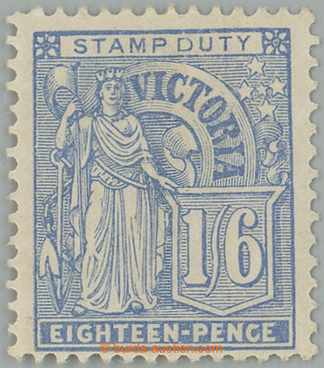 255651 - 1888 SG.322, Victoria 1Sh6P pale-blue Stamp Duty; very fine 