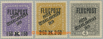 255684 -  Pof.52-54, Letecké FLUGPOST, kompletní série, vše s př