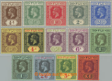 255726 - 1912-1923 SG.125-137, Jiří V. ¼P - £1, kompletní série