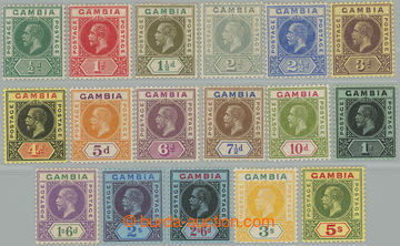 255730 - 1912-1922 SG.86-102, Jiří V. ½P - 5Sh; kompletní série 