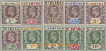 255759 - 1902 SG.57-66, Edvard VII. ½P - 10Sh, kompletní série, pr