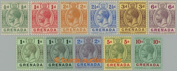 255762 - 1913-1922 SG.90-101, Jiří V. ½P - 10Sh, kompletní zákla