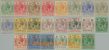 255763 - 1921-1931 SG.112-119, 121-134, Jiří V. ½P - 10Sh, komplet