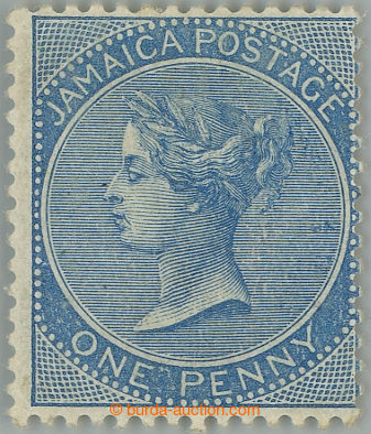 255787 - 1884 SG.17, Victoria 1P blue, wmk Crown CA; hinged, c.v.. £