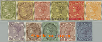 255789 - 1905-1911 SG.46-56, Victoria 3P - 2Sh, wmk Mult Crown CA; co