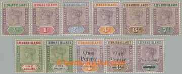 255798 - 1890, 1902 SG.1-8, 17-19, Victoria ½P - 5Sh + overprint Vic