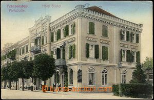 25580 - 1915 FRANTIŠKOVY LÁZNĚ - hotel Bristol, coloured 1 views,