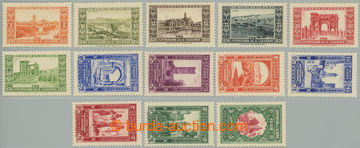 255871 - 1930 Yv.87-99, Stavby a motivy 5C+5C - 5Fr+Fr; kompletní dl