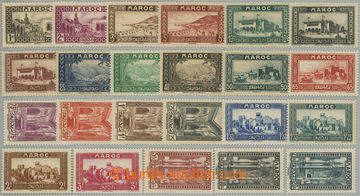 255899 - 1933-1934 Yv.128-149, Motives 1c - 20Fr; complete long set i