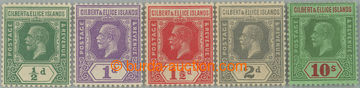 255909 - 1922-1927 SG.27-35, George V. ½P - 10Sh, wmk Mult Script CA