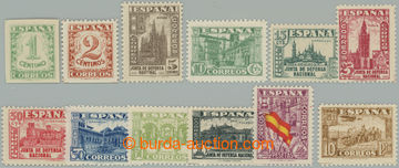 255914 - 1936-1937 Edifil 802-813, Národní obrana 1c - 10Pta; kompl