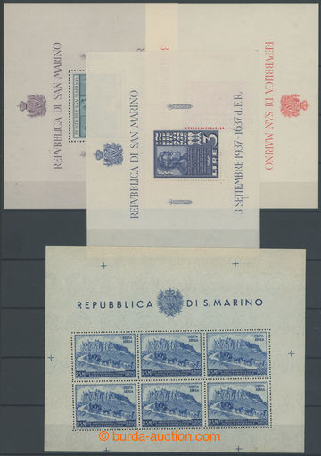 255925 - 1937 Mi.Bl.1-3, Klb.439C, sestava 3 aršíků a PL UPU (II);