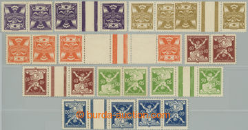 255955 -  Pof.144TBa - 157TBb, 5h violet - 60h blue, complete set clo