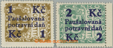 256008 - 1925-1929 PŘETISKOVÉ VYDÁNÍ / Pof.PD1, PD6, hodnota 1Kč