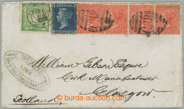 256045 - 1872 PERU / dopis zaslaný do Glasgow vyfr. vzácnou smíše