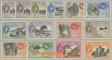 256056 - 1956-1961 SG.210-222, Elizabeth II. - Motives ½P - £1; com