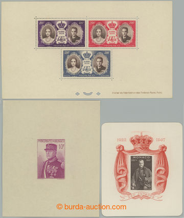 256132 - 1938-1958 SESTAVA / 3 aršíky: Mi.Bl.1 **, Bl.2 ** a soutis