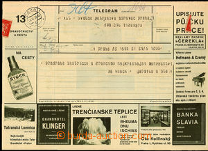 25614 - 1933 Reklamní telegram č.13, 769 č.(II-1933), pouze přeh