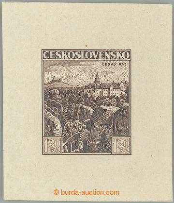 256149 - 1936 ZT  Pof.309, Český ráj 3Kč, zkusmý tisk - otisk ne