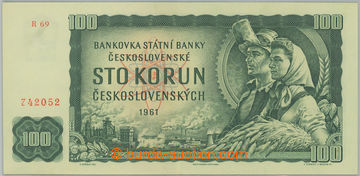 256165 - 1961 Ba.98b3, 100Kčs 1961, I. vydání, lepší série R69;