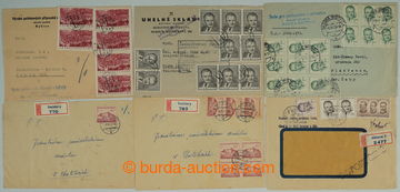 256185 - 1953 SELECTION of / 7 pcs of letters, from that 3x as Regist