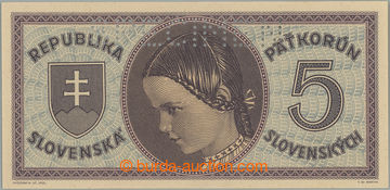 256190 - 1945 Ba.55a, 5Ks b.l. (1945), hledaná první série D 002 (