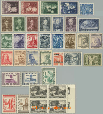 256204 - 1910-1955 PARTIE / selection of chosen sets and stamps, cont