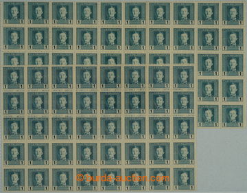 256207 - 1917-1918 ANK.53B, Charles 1H green-blue with rarer perf 11