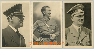 256226 - 1939-1944 A. Hitler, comp. 3 pcs of Ppc small format, from t